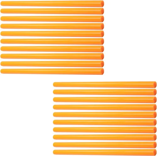 Miniatura 10 de Bettomshin 20 barras de pegamento caliente, tamaño mini, 9.84 pulgadas de largo x 0.43 pulgadas de diámetro, barras de pegamento adhesivo EVA