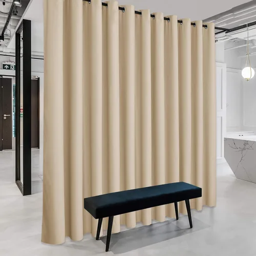 Miniatura 55 de RYB HOME - Cortinas extra largas con bloqueo de luz, persianas opacas insonorizadas para privacidad para cine en casa, oficina, fondo de patio, sala