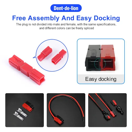 Miniatura 4 de 45A Conecte Rápido Baterías Conector De Batería Conectores De Alimentación Modular Desconexión Rápida 10 Pares, AWG10-12