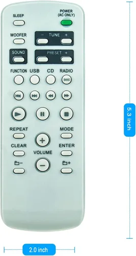 Miniatura 6 de RMT-CG880A Control remoto de repuesto aplicable para casete de radio Sony CFD-RG880CP CD Radio Cassette-Corder RMT-CG700A CFD-G770CP CFD-G770CPK