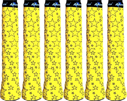 Miniatura 8 de ALIEN PROS Cinta de Agarre para Raqueta de Tenis (6 Agarres) Precortada y Sensación Seca Overgrip de Diseño para Tenis de Alto Rendimiento