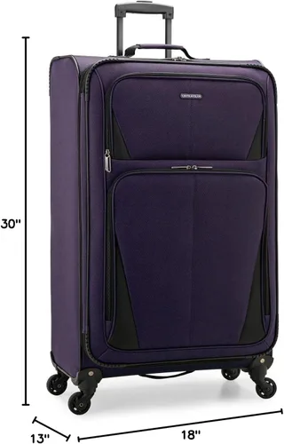 Miniatura 16 de U.S. Traveler Aviron Bay - Equipaje extensible con ruedas giratorias, Color verde azulado.), US08125E23