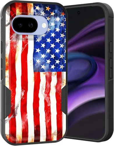 Miniatura 185 de Funda para Pixel 6A, Híbrida de Doble Capa de Servicio Pesado Resistente a Prueba de Golpes PC Duro + Funda Protectora de Silicona Suave para Google