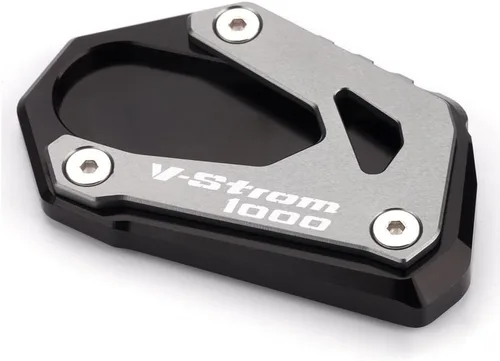 Miniatura 4 de Placa de extensión de soporte lateral de motocicleta compatible con SUZUKI Vstrom 1000 1000XT DL1000 2014-2021 Soporte de almohadilla de pie Gris