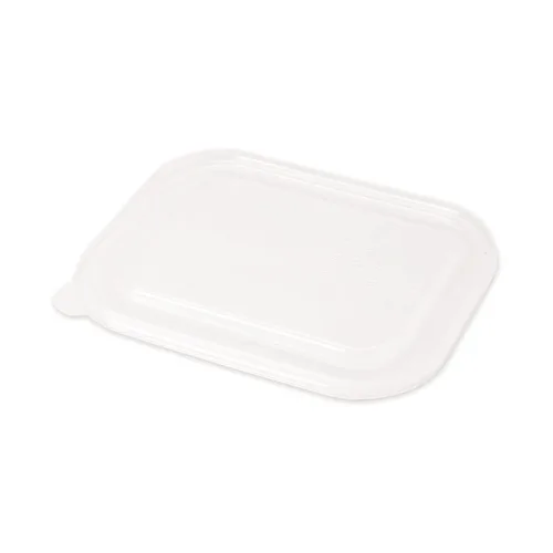 Miniatura 2 de World Centric CT-SC-U3L - Cajas de fibra vegetal sin blanquear 100% compostable con forro de ácido poliláctico (PLA), 48 onzas, 8.8 x 6.8 x 3