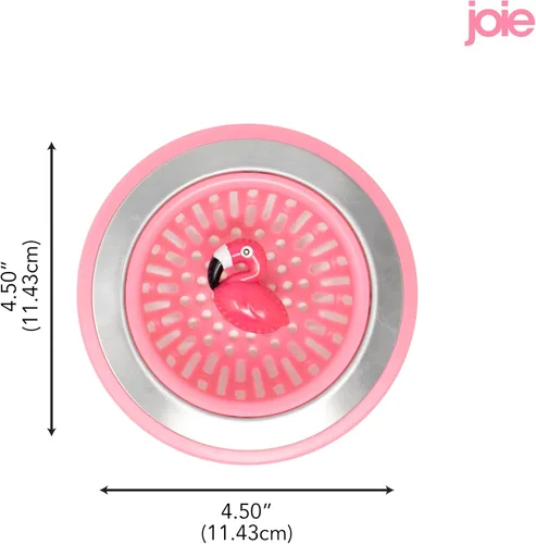 Miniatura 5 de Joie Flamingo - Cesta coladora para fregadero de cocina, se adapta a todos los fregaderos estándar, acero inoxidable, bonita cubierta de drenaje