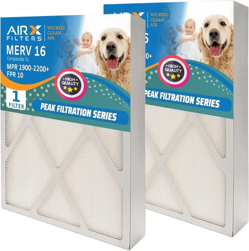 Miniatura 8 de AIRX FILTERS WICKED CLEAN AIR. Filtro de aire MERV 11 de 16 x 25 x 5 compatible con filtro de aire Lennox X0583, paquete de 2