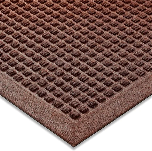 Miniatura 8 de Ecomills Tapete de goma para atrapador de agua, 18 x 30 pulgadas, azul, tapete de entrada absorbente para barro, lluvia, nieve, interior y exterior