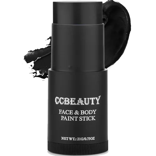 Miniatura 19 de CCbeauty Barra de pintura facial naranja, kit de pintura facial, base de maquillaje SFX de cobertura completa, pintura corporal hipoalergénica