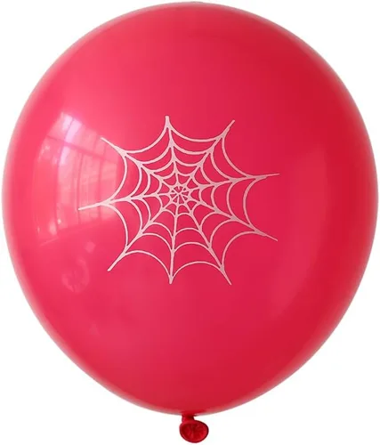 Miniatura 3 de PageebO Arco de globos con temática de araña, 153 globos con estampado de telaraña rosa, morado, azul, con explosión, globos de papel de aluminio