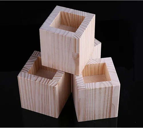 Miniatura 3 de Muebles modernos de mediados de siglo con patas elevadas, patas de cama ranuradas en bloque de madera maciza, patas de mesa, patas de gabinete