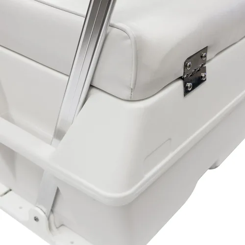 Miniatura 4 de Wise 8WD159-784 Hielera con asiento y respaldar plegable, 47 L, Cuddy Blanco Brillante