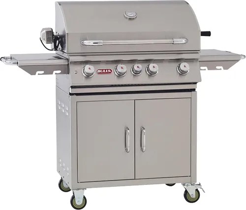 Miniatura 7 de Bull Steer Premium - Parrilla en carrito de 24 pulgadas (BG-69101), propano