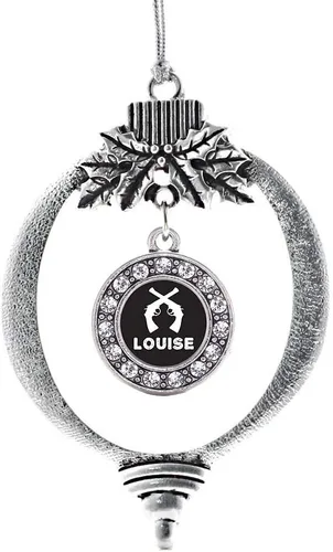Miniatura 14 de Inspired Silver - Twin One - Adorno festivo de Navidad de plata - Adorno festivo de árbol de Navidad con dije de círculo y circonita cúbica