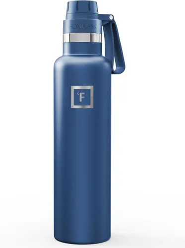 IRON °FLASK Frasco de hidratación para acampar y senderismo con boquilla, botella de agua deportiva de acero inoxidable con aislamiento de boca