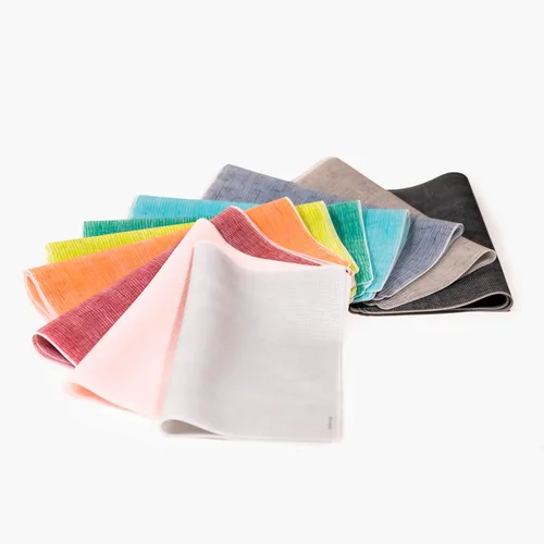 Miniatura 6 de modern-twist Mantel individual de silicona, 14 x 16, sin BPA, sin PVC, apto para lavavajillas, estampado de lino en mandarina, paquete de 1 unidad