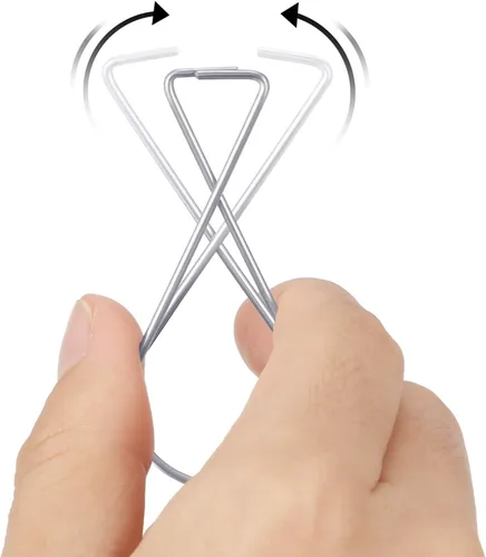 Miniatura 4 de Outus Paquete de 30 clips de gancho para azulejos de techo, barra en T, clips de techo para oficina, aula, decoración del hogar y boda, letrero