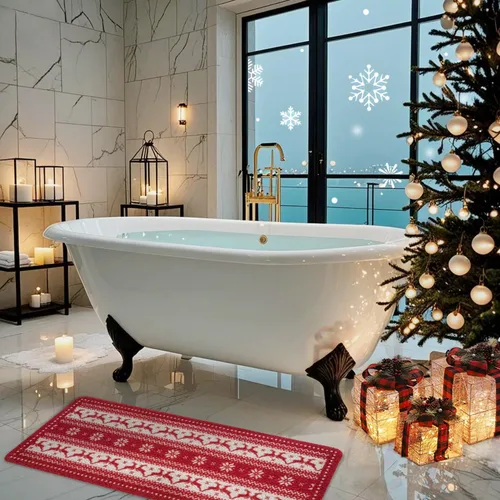 Miniatura 86 de Hargiis - Tapete antideslizante de secado rápido para tina y ducha, tapete exfoliante para pies, para baño, cocina u hotel, beige, 24 x 16 pulgadas