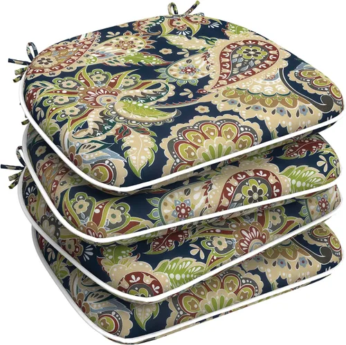Miniatura 38 de LVTXIII - Cojines de asiento de patio de 16 pulgadas de profundidad x 17 pulgadas de ancho, cojines para sillas de exteriores, para todo tipo de gris