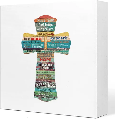 Miniatura 8 de Letrero de madera con texto en inglés «God Grant Me the Serenity to Accept The Things I Cannot Change», decoración de escritorio con versículo