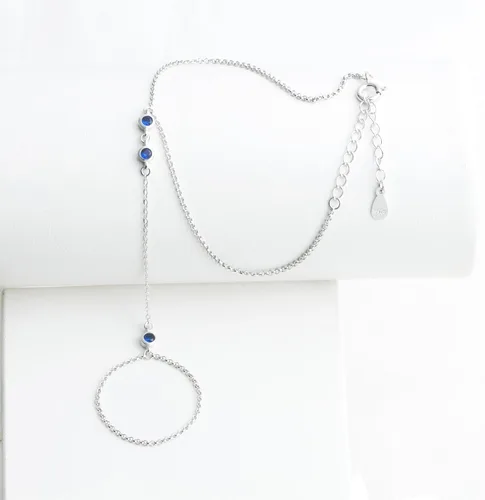 Miniatura 23 de Pulsera de plata de ley 925 para mujer, pulsera de mano para mujer, pulseras esclavas de 7 a 9 pulgadas ajustable