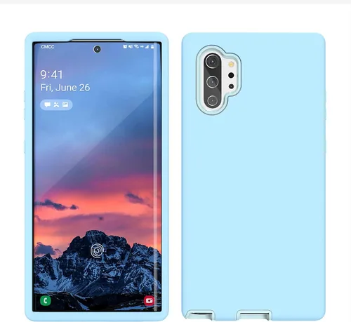Miniatura 7 de Diseñada para Galaxy Note 10 Plus, protección de cuerpo completo, a prueba de golpes, resistente, delgada, sedosa al tacto, funda protectora