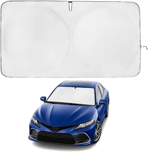 Miniatura 71 de Kinder Fluff Parasol para parabrisas Protección solar reflectante patentada para automóvil, certificado 99% de bloqueo UVR, interior fresco