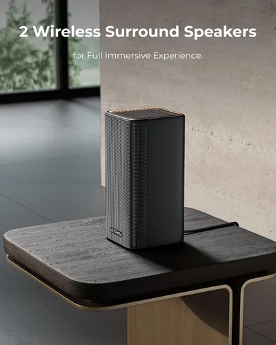 Miniatura 6 de ULTIMEA Skywave X60 7.1.4ch Sistema de Sonido Envolvente Inalámbrico Profesional para TV con Dolby Atmos, Barra de Sonido de 840W con Subwoofer