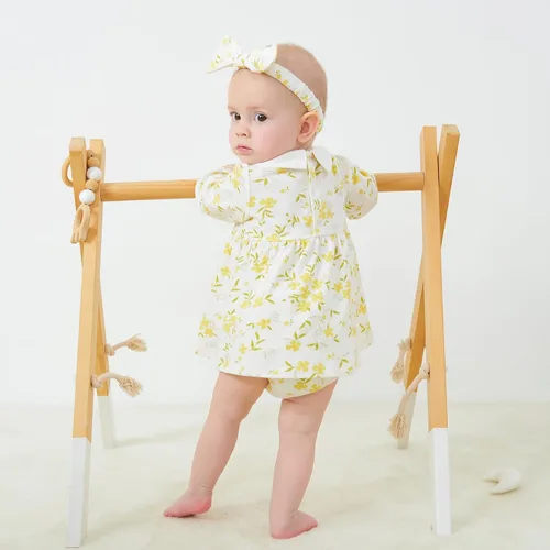 Miniatura 66 de pureborn Vestido de bebé niña 0-24 meses