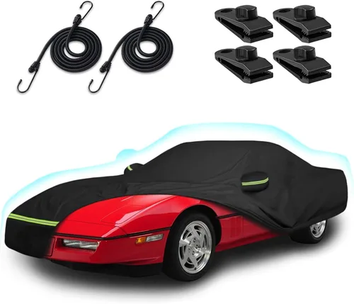 Miniatura 14 de Fundas de automóvil para Volkswagen New Beetle 1998-2025 de 2 puertas, impermeable para todo tipo de clima, cubierta completa de automóvil 210T