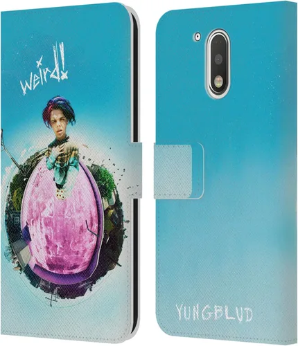 Miniatura 10 de Head Case Designs Officially Licensed Yungblud Face Graphics Leather Book Wallet Case Cover Compatible with Motorola Moto G41