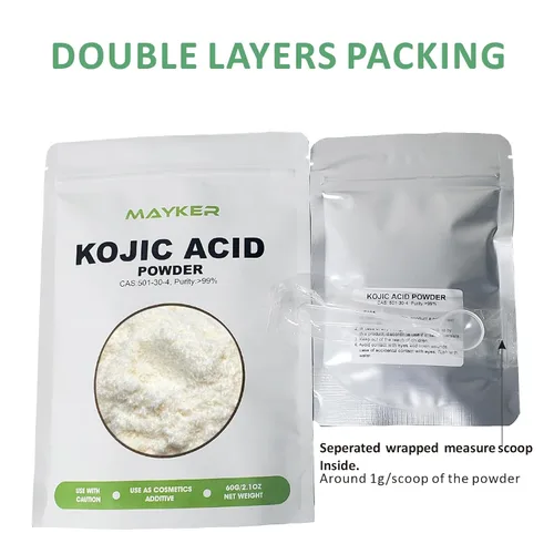 Miniatura 4 de MAYKER Polvo de Ácido Kójico Puro 60 g (2.1 oz), Grado Cosmético, Ingrediente Natural y Versátil para el Cuidado de la Piel para Hacer Jabón