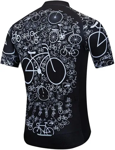 Miniatura 2 de Uriah Men's Cycling Jersey Short Sleeve Reflective with Rear Zippered Bag