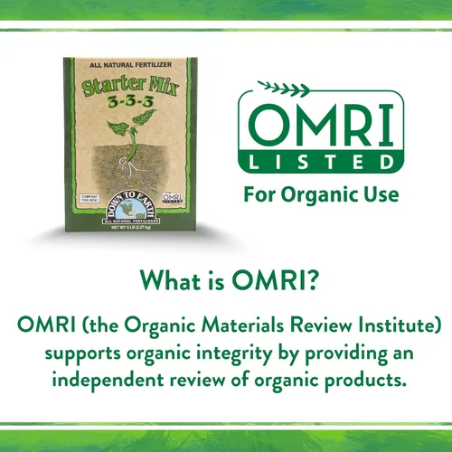 Miniatura 8 de Down To Earth All Natural Fertilizers Organic Starter Mix - Alimento vegetal para inicios, trasplantes, nuevos jardines, contenedores 3-3-3, 1 lb
