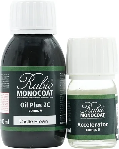 Miniatura 79 de Rubio Monocoat Tinte y acabado para madera de 650 pies cuadrados - Niebla Oil Plus 2C Aceite de linaza de secado rápido, ecológico