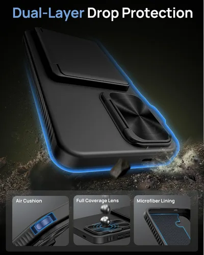 Miniatura 6 de Funda Cartera para Samsung Galaxy S25+ Plus, con Soporte Integrado y Portarjetas y Cubierta de Cámara, Funda Cartera Multifuncional con Atril