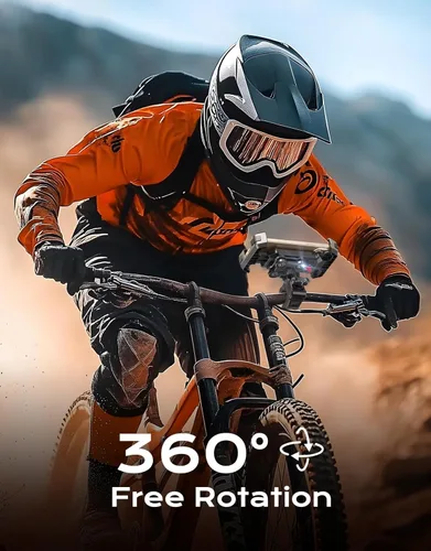 Miniatura 5 de Viccux Soporte para teléfono de bicicleta [vibración amortiguada mejorada], soporte de teléfono para motocicleta súper estable, rotación de 360°