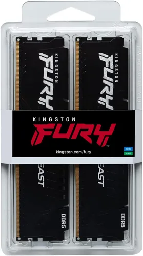 Miniatura 5 de Kingston FURY Beast 32GB (2x16GB) 5200MT/s DDR5 CL40 Kit de 2 memorias de escritorio KF552C40BBK2-32