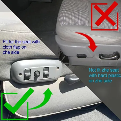 Miniatura 6 de GXARTS Funda de repuesto para asiento delantero del lado del conductor de tela gris compatible con Dodge Ram 2500 3500 4500 5500 2006 2007 2008 2009