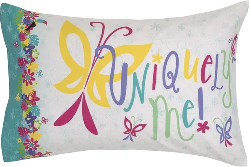 Miniatura 6 de Disney Encanto Tropical Delight - Juego de ropa de cama infantil de 4 piezas con flores y mariposas rosas y aguamarina, edredón, sábana bajera