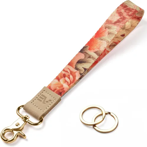Miniatura 37 de EcoVision - Llaveros lindos con correa para llaves, llavero de muñeca para mujer, correa de insignia con 2 argollas para llaves