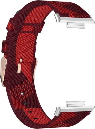 Miniatura 4 de Senter Correas de repuesto de nailon suave de liberación rápida para Huawei Watch Fit 2 Smart Watch Amarillo