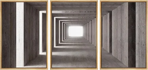 Miniatura 154 de wall26 Lienzo enmarcado para pared, juego de arte debajo de los tallos de bambú verde, naturaleza, desierto, fotografía, realismo, contemporáneo