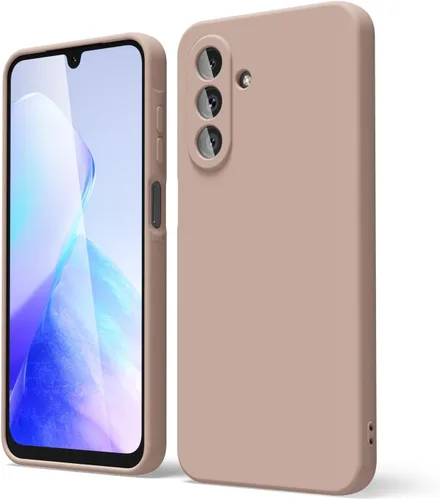 Miniatura 288 de oakxco Funda para teléfono Samsung Galaxy A12 con agarre de silicona líquida, linda delgada fina suave cubierta de gel de goma TPU lisa para mujeres