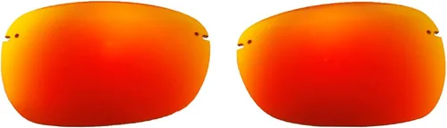 Miniatura 3 de Walleva Lentes de repuesto polarizados rojo fuego + azul hielo para gafas de sol Maui Jim Sandy Beach, Rojo fuego + azul hielo.
