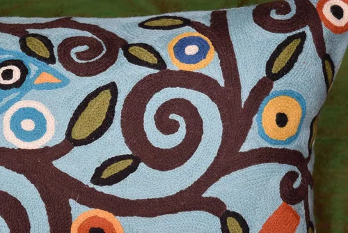 Miniatura 6 de Funda de almohada lumbar Klimt Pájaros verdes Árbol de la vida Floral moderno Almohadas para exteriores Cojín de silla de mediados