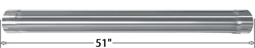 Miniatura 3 de Northeastern Exhaust Tubo de escape recto de acero inoxidable pulido universal (5 pulgadas DI/DE x 51 pulgadas de largo) Silenciador de tubo