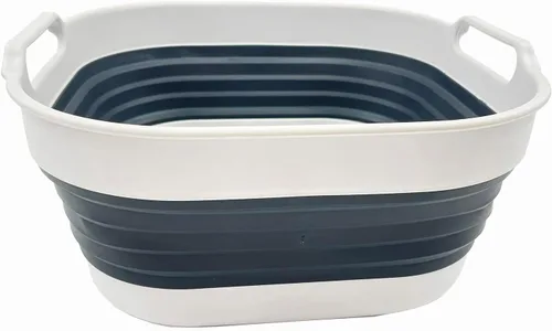 Miniatura 12 de SAMMART Sartén plegable de 10L (2.64 galones), lavabo plegable, tina portátil para lavar platos, bandeja de almacenamiento de cocina que ahorra