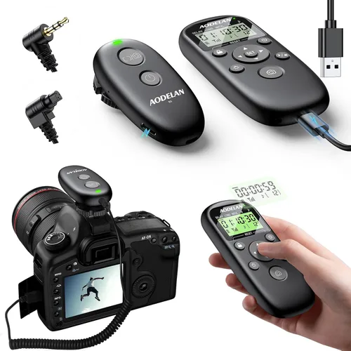 Miniatura 11 de Para cámaras Sony temporizador inalámbrico recargable con control remoto con LCD y temporizador de intervalo mejorado para A7 III, A7 IV, A7R IV