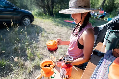 Miniatura 6 de ust Flexware plegable para café con diseño fuerte, flexible, compacto, sin BPA y sello de tapa para senderismo, mochileros, camping y supervivencia
